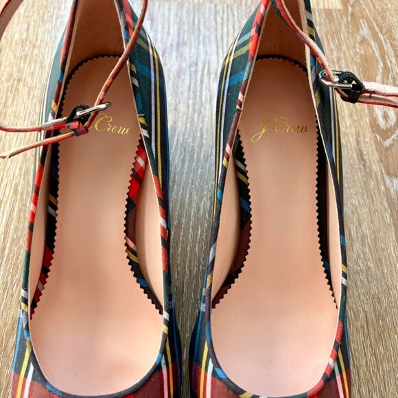 J. Crew Women's Stewart Tartan Plaid Fabric Pumps - Picture 8 of 8